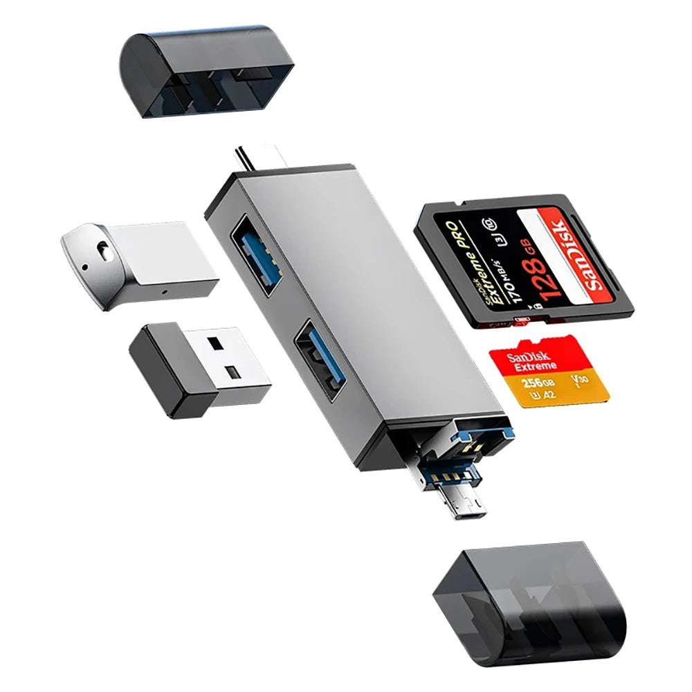 Card Reader USB 7 in 1 Flash Drive