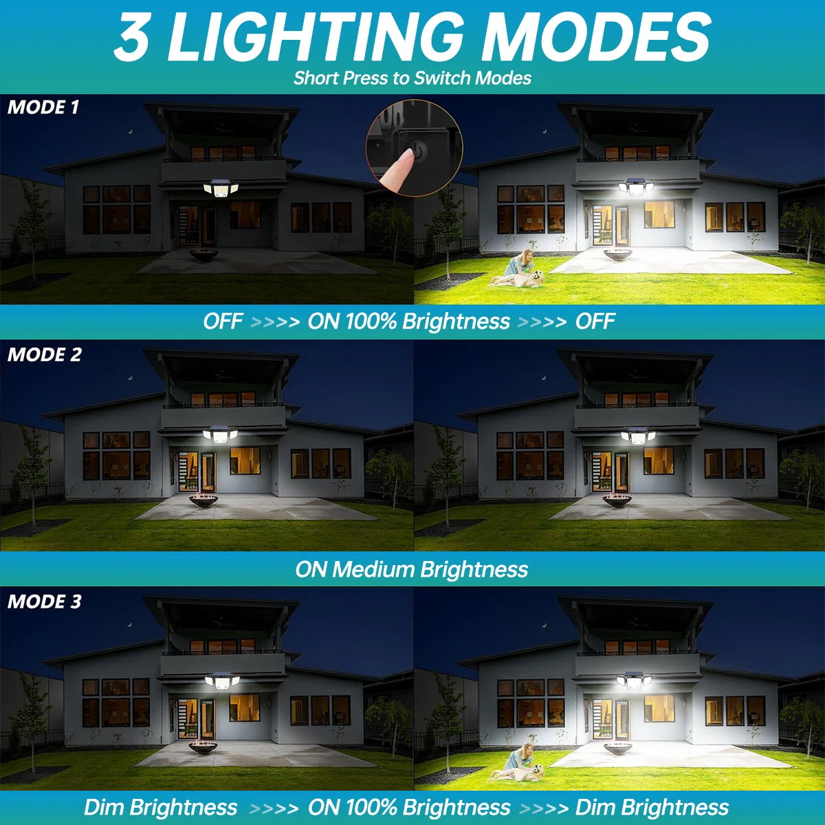 Solar Lights Outdoor Waterproof