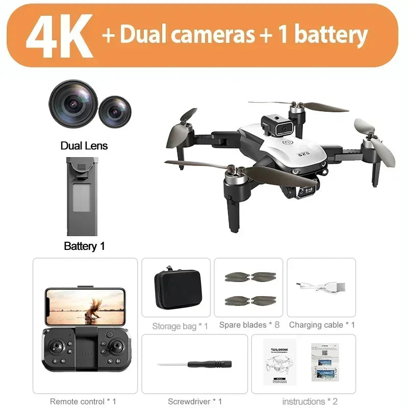 Drone 8K HD Dual Camera Brushless Motor Obstacle