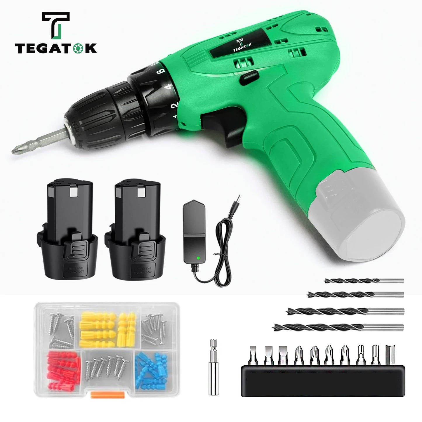 12V Drill with Battery and Charger