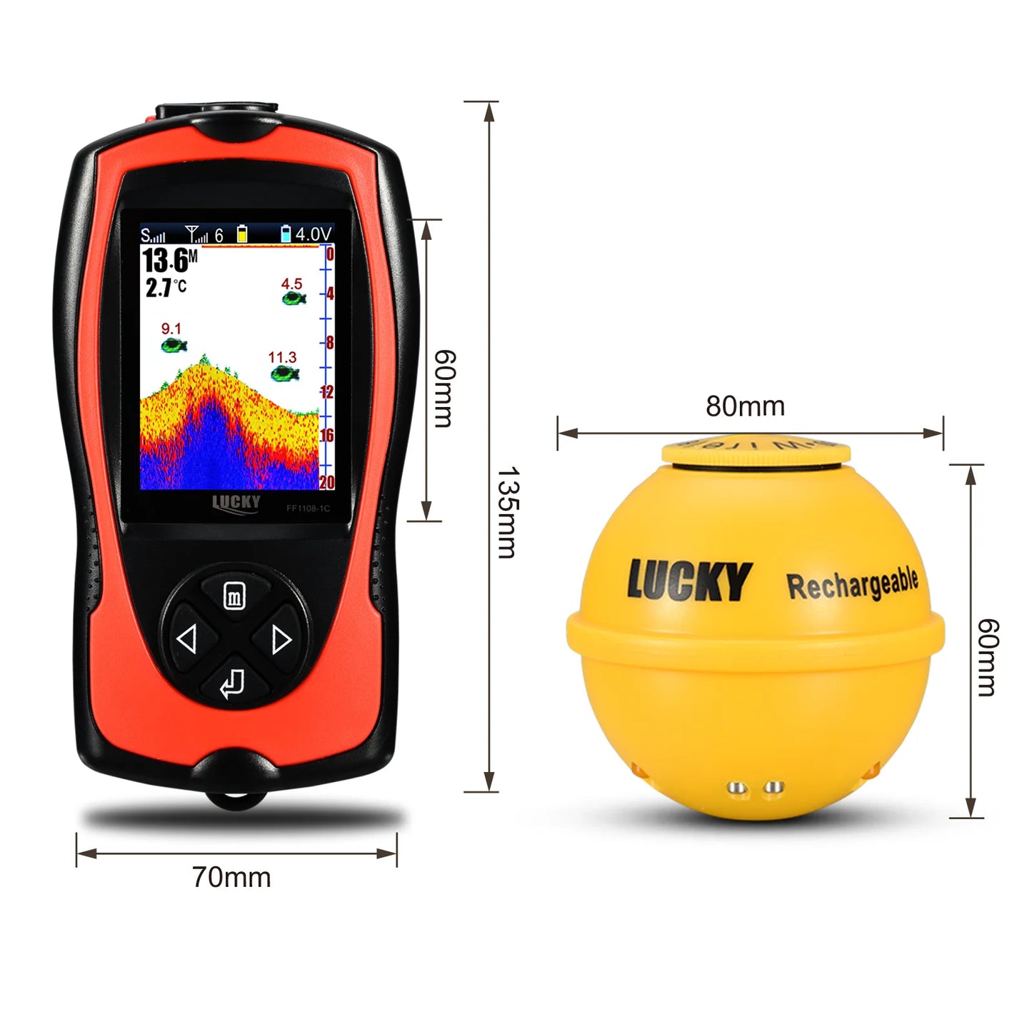 Sonar Fish Finder Rechargeable