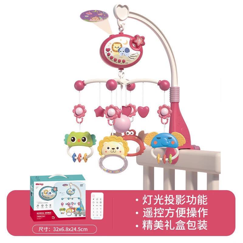 Baby Crib Mobile with Lights Music
