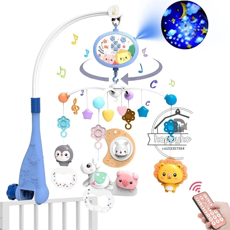 Baby Crib Mobile with Lights Music