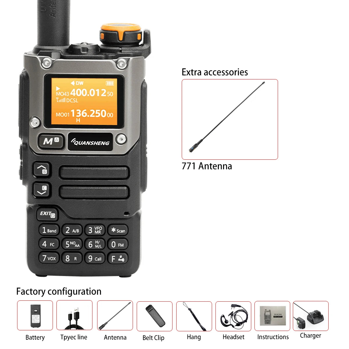 Band Radio Walkie Talkie 5W Air