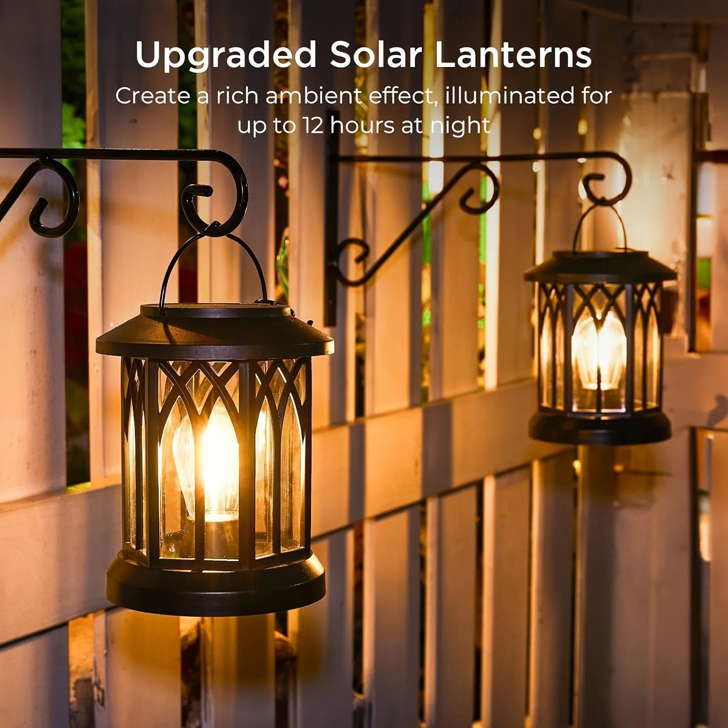 Solar Lantern Lights Outdoor 12Hrs