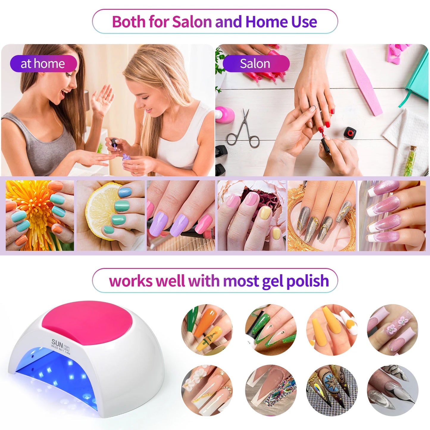 Nail Lamp 48W Gel Polish Dryer