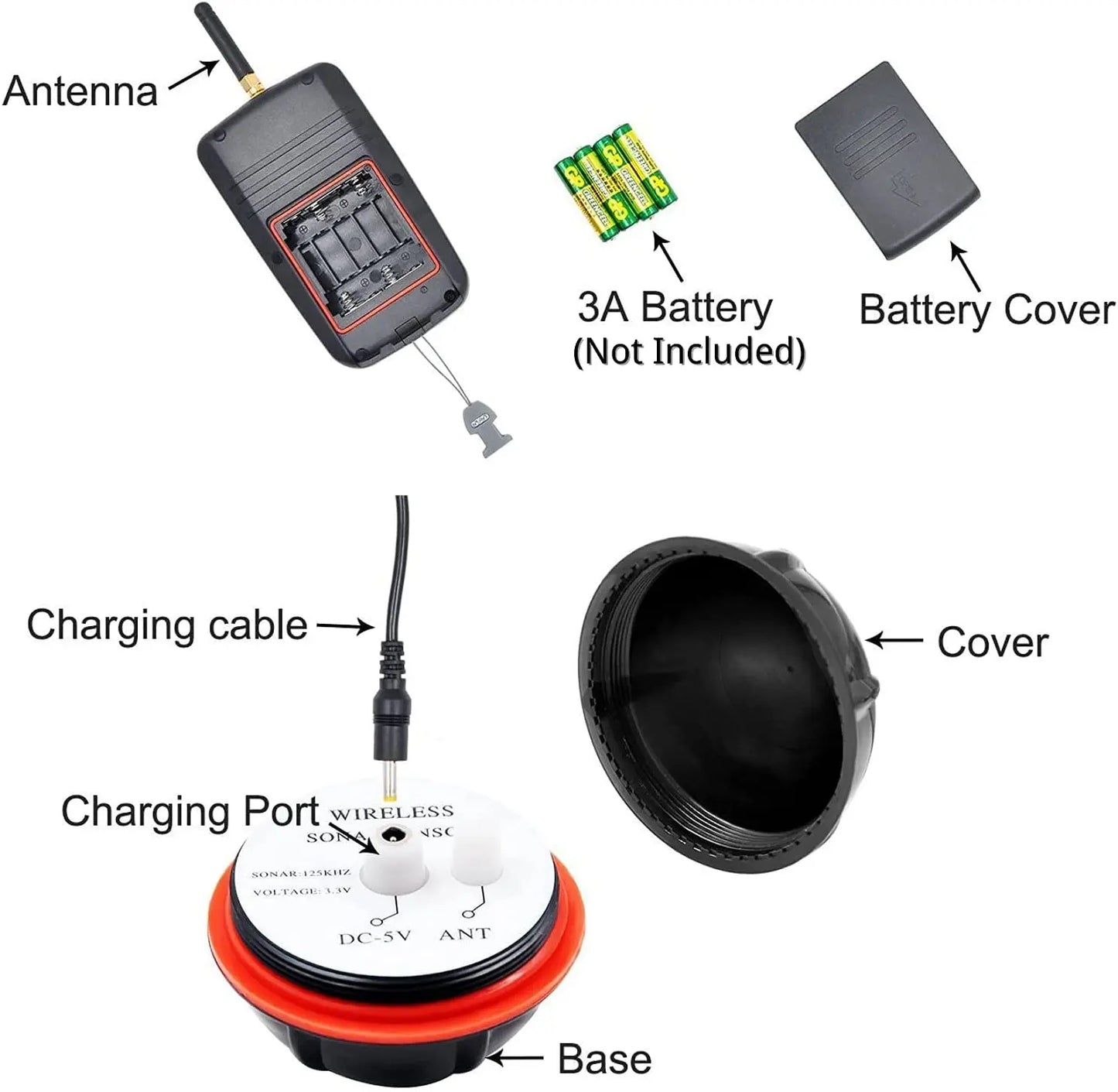 Sonar Fishing Alert Wireless