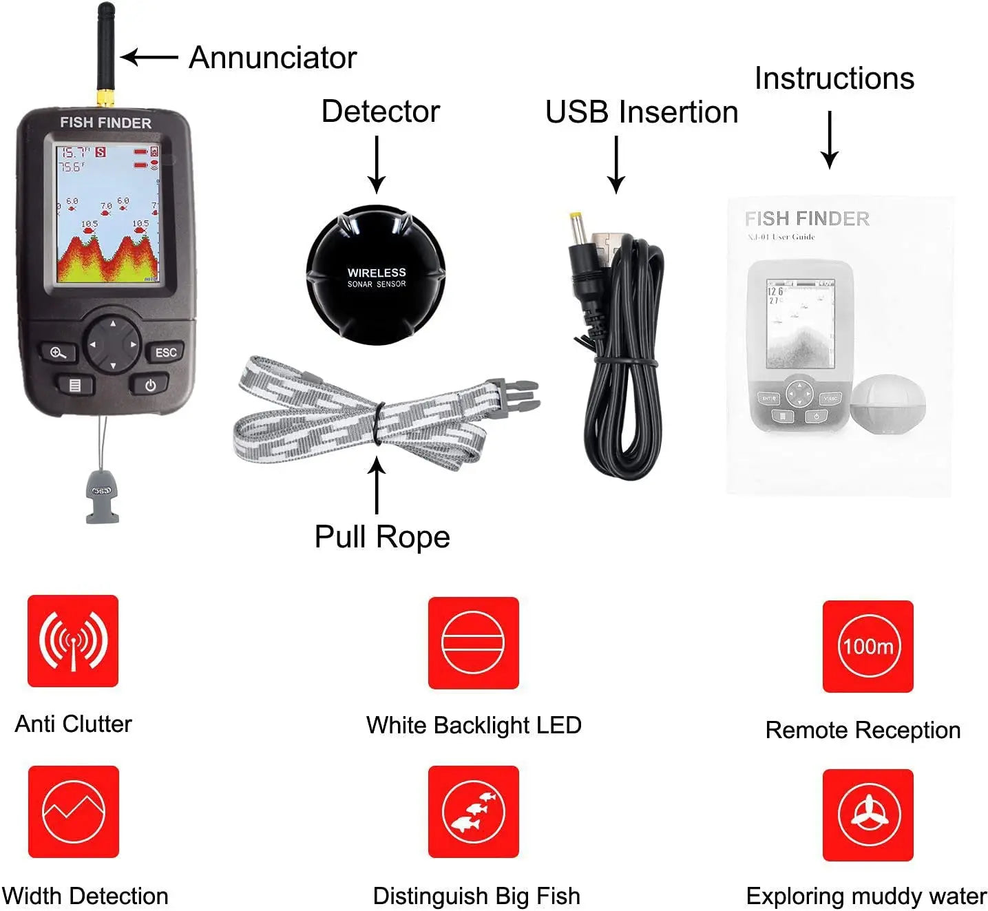 Sonar Fishing Alert Wireless