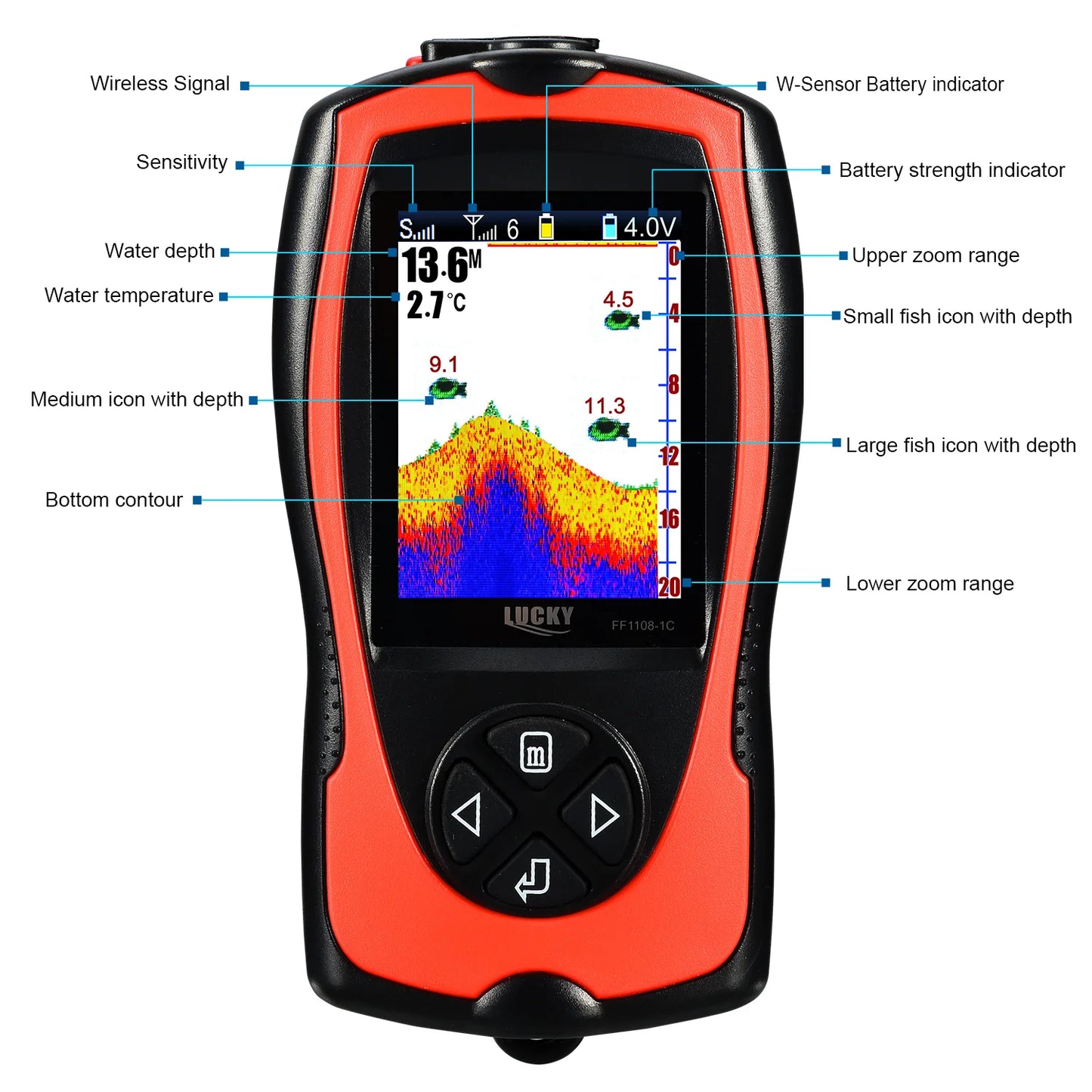 Sonar Fish Finder Rechargeable