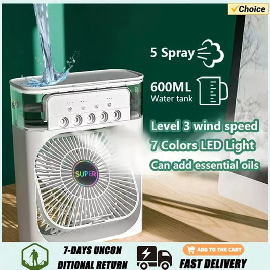 AIr Conditioner Household Small Air Cooler Portable 3 In 1 Fan