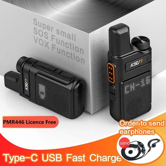 Portable Handheld Radio  2 Pieces Mini Size