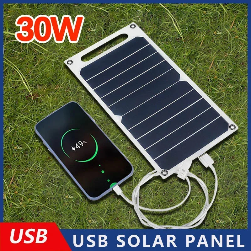 Solar Panel With USB 30W
