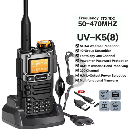 Band Radio Walkie Talkie 5W Air