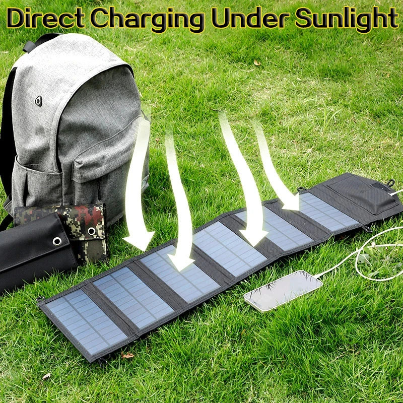 Solar panels portable  charger USB 5V DC (6-fold 800W )