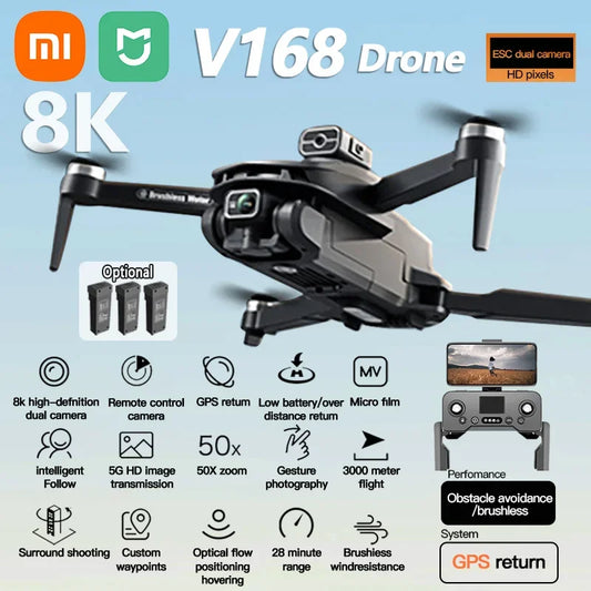 Drone 8K GPS Professional HD  Dual-Camera
