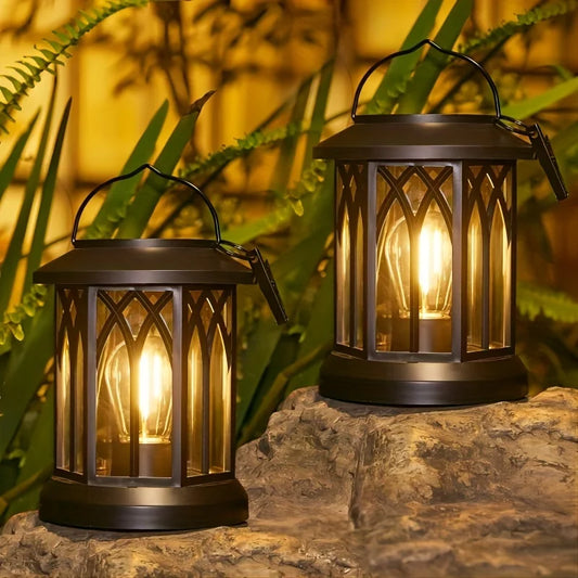 Solar Lantern Lights Outdoor 12Hrs