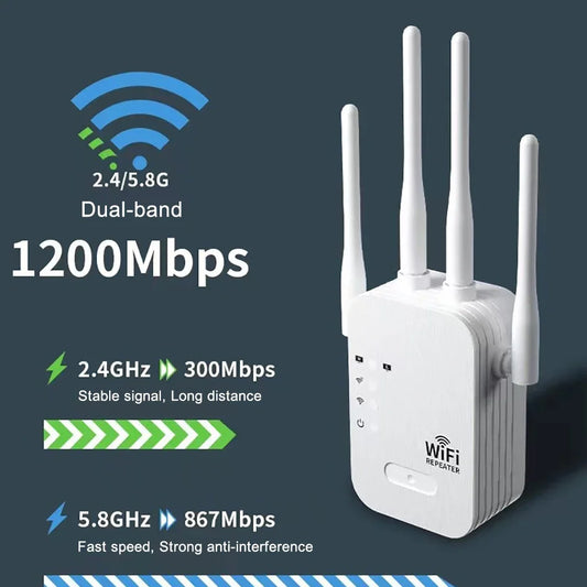 Repeater Wireless Extender WiFi  1200Mbps WiFi