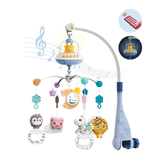 Baby Crib Mobile with Lights Music