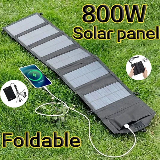 Solar panels portable  charger USB 5V DC (6-fold 800W )