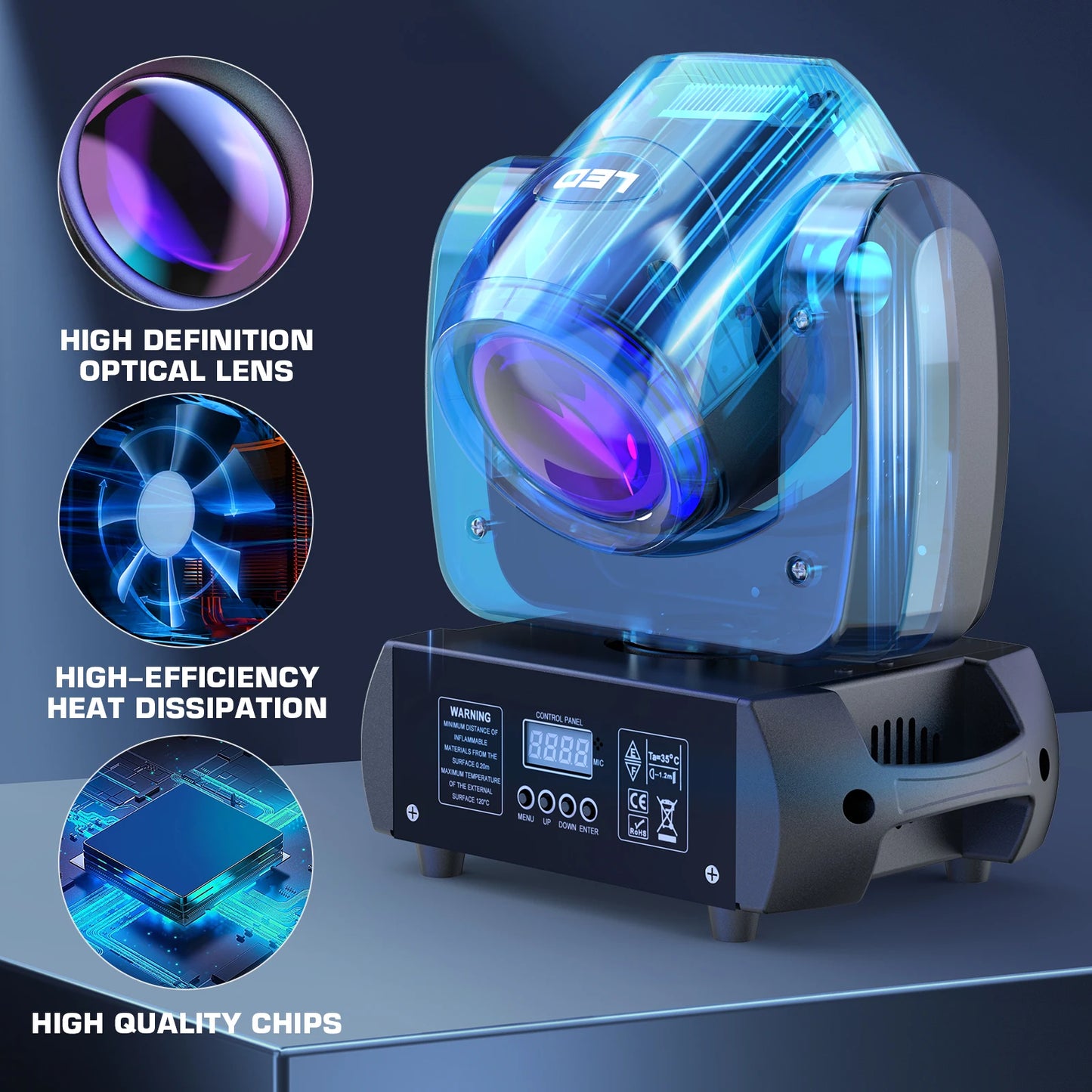 Moving Head Stage Lights  2PCS/Set 100W