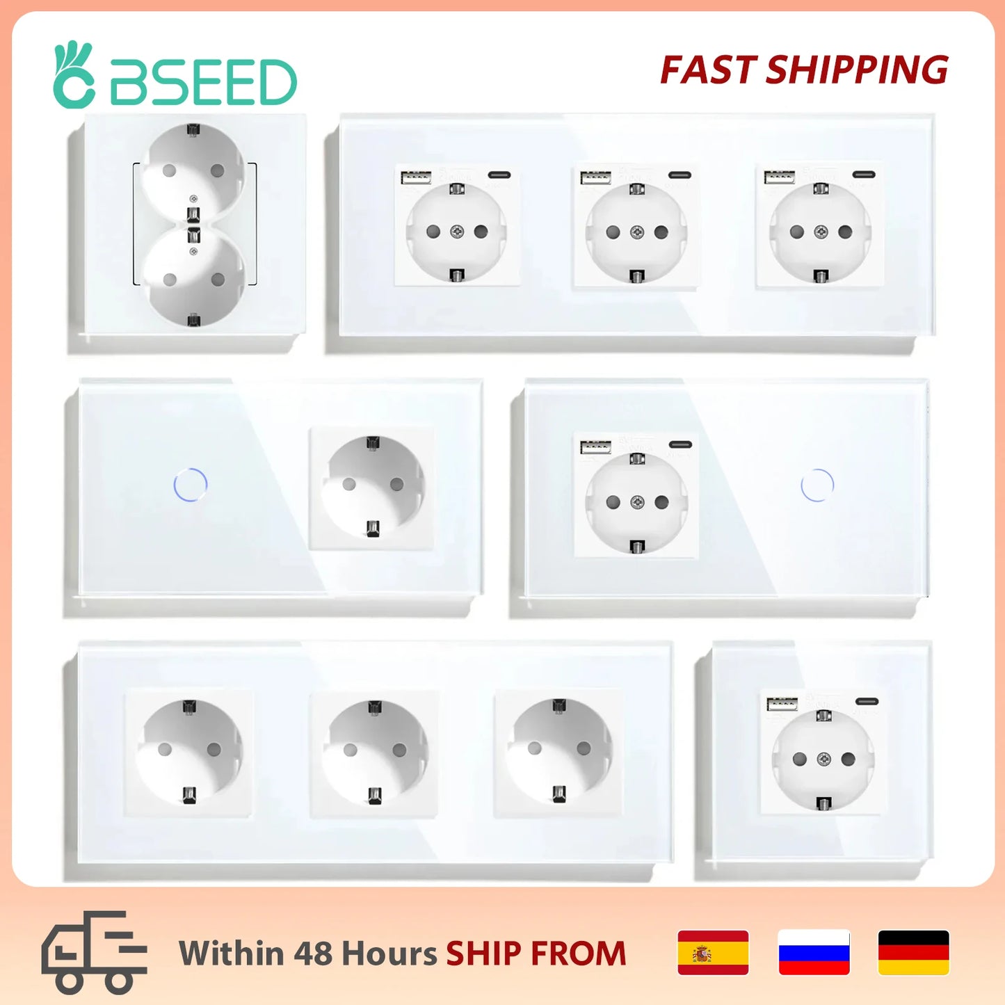 Touch Light Switch With EU Power