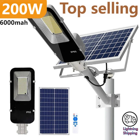 Solar Light 200W Powerful 6000mah
